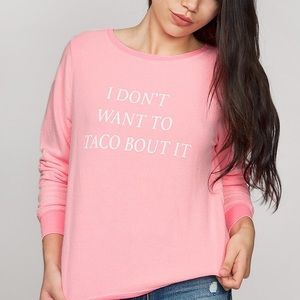 Wildfox Taco Baggy Beach Jumper